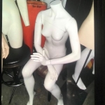 Seating female mannequin
