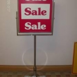 sign holder 22x28 for floor use